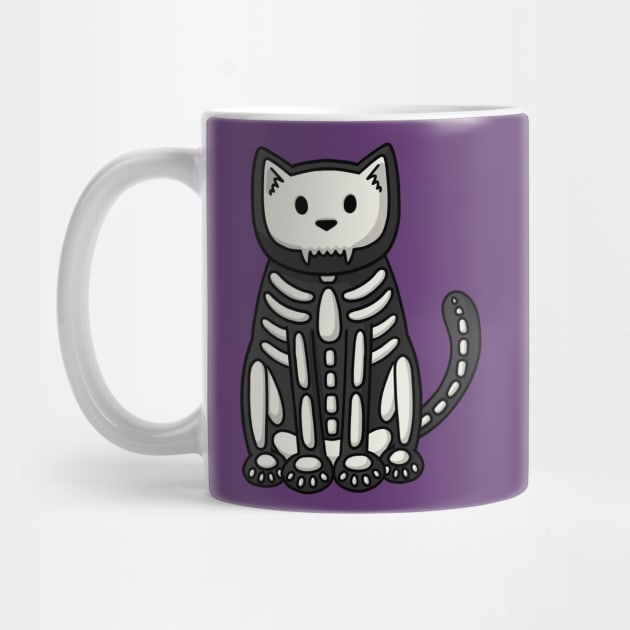 Skeleton Cat by Doodlecats 